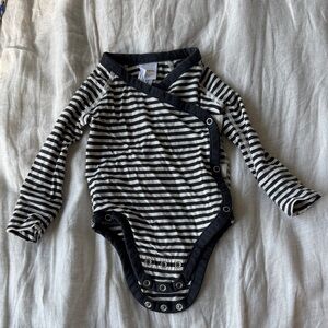 Hanna Andersson Hanna Soft Striped Black and White Bodysuit